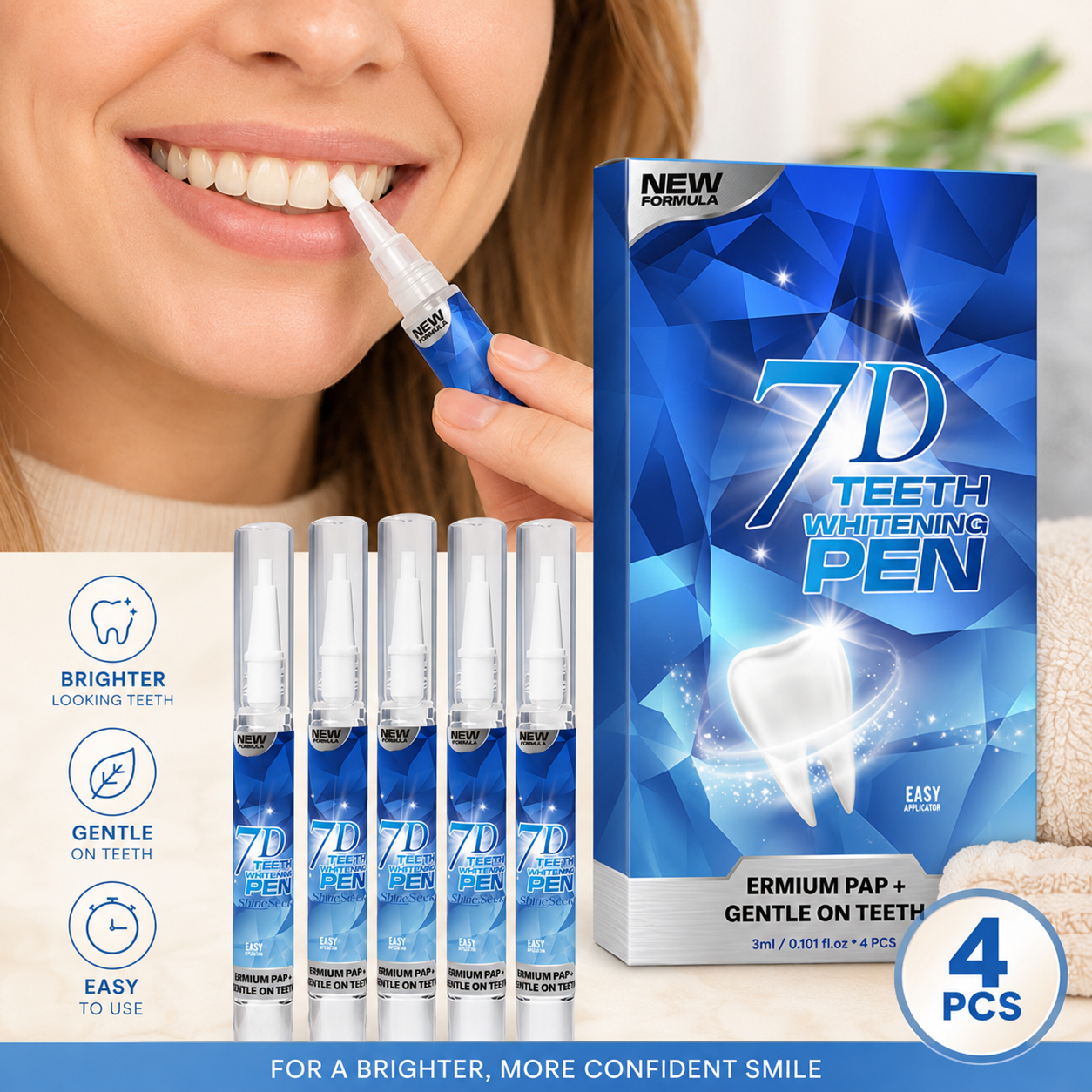 Teeth Whitening Pens (4 Pack)