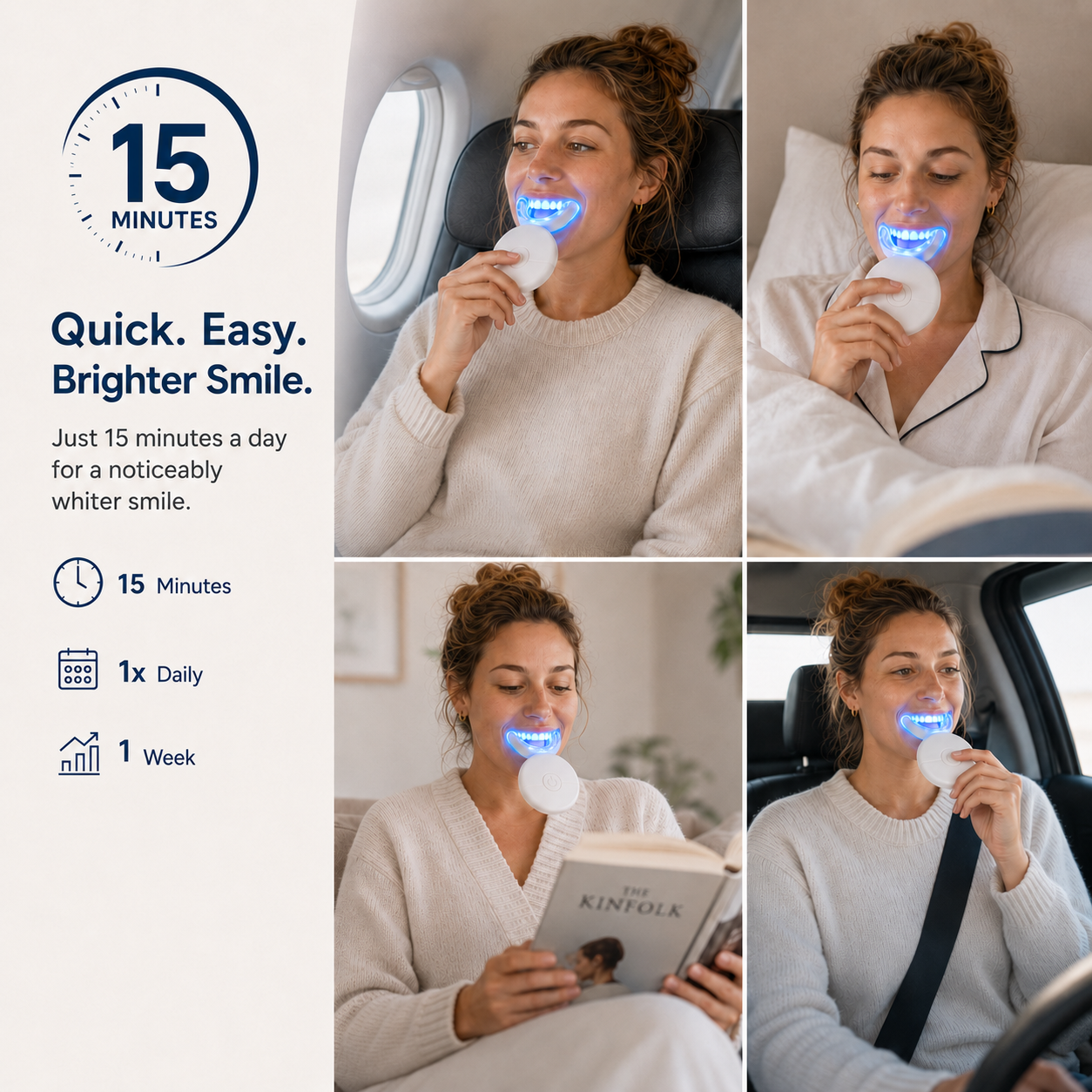 Wireless LED Teeth Whitening Kit