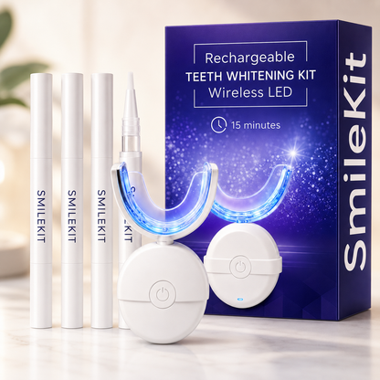 Wireless LED Teeth Whitening Kit