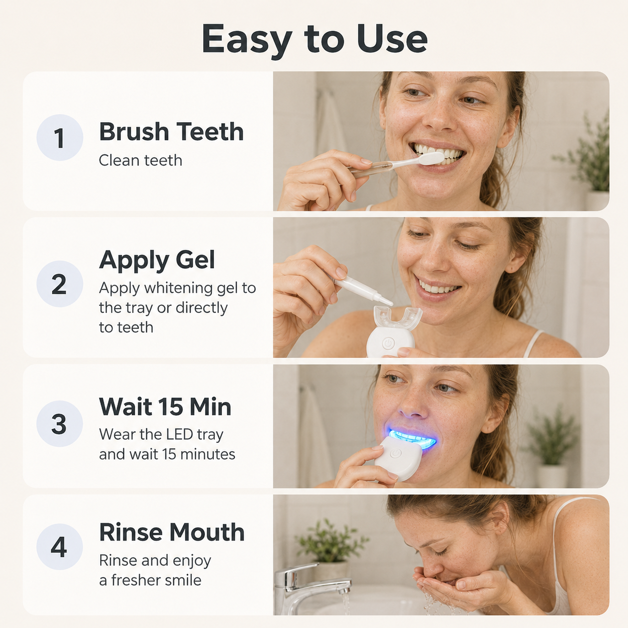 Wireless LED Teeth Whitening Kit