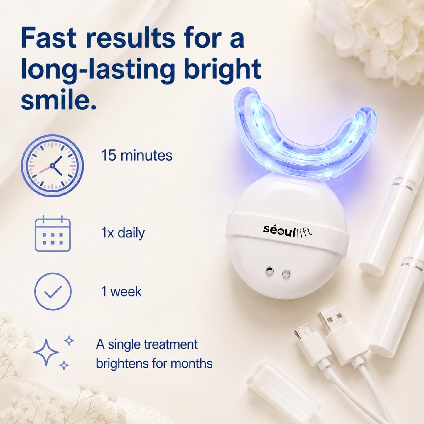 Wireless LED Teeth Whitening Kit